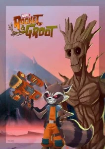 Постер к сериалу  Ракета и Грут  1-2 сезон